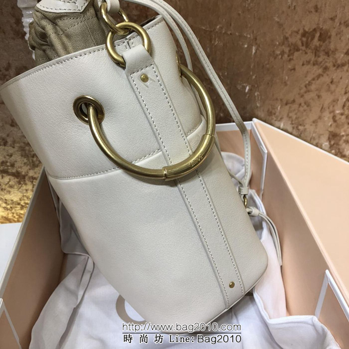 Chloe克洛伊 最新 進口小牛皮Roy系列 小號水桶包  ypk1008